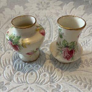 Antique Edwardian James Kent Ltd Miniature Earthenware Vases c.1900 ...
